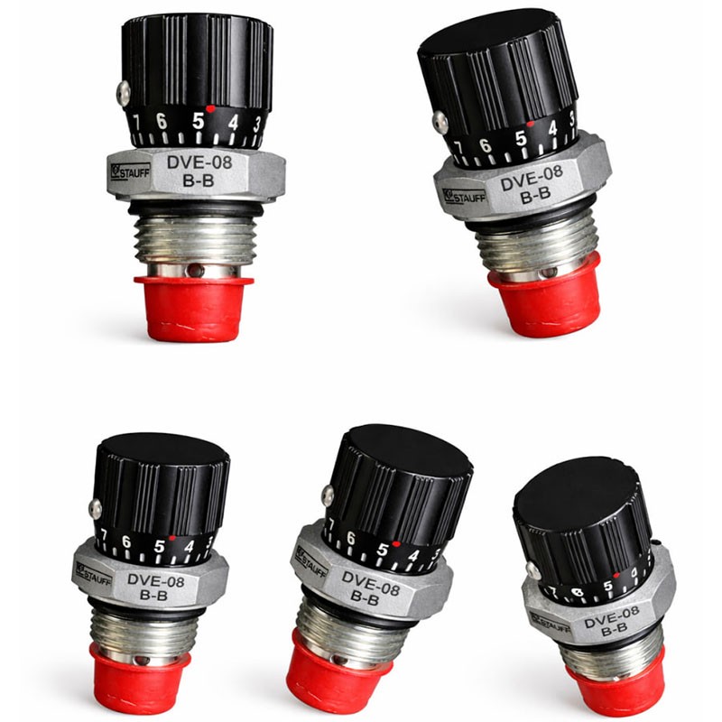 STAUFF Van tiết lưu thủy lực DVE-08-B-B - Van điều khiển lưu lượng cho ứng dụng công nghiệp